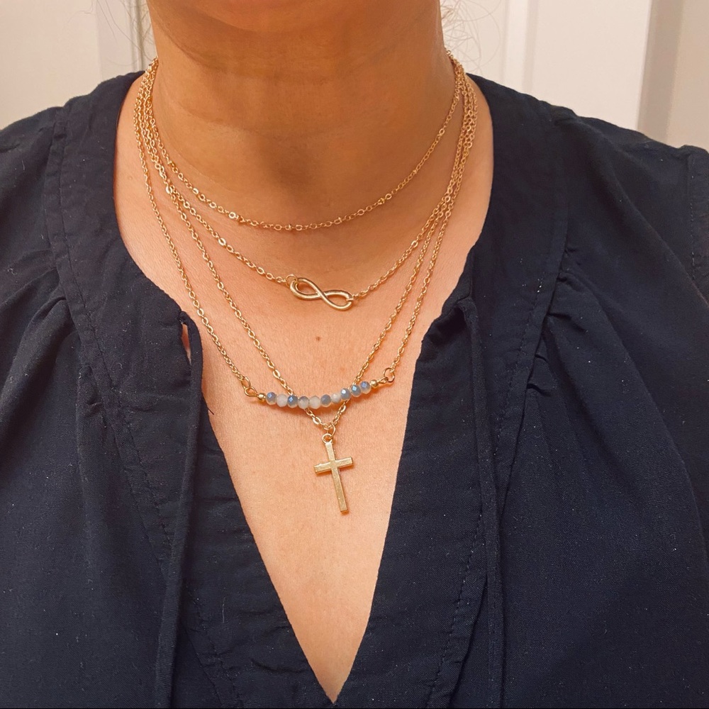Multi layer Necklaces in one.